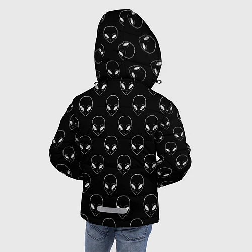 Зимняя куртка для мальчика Watch Aliens / 3D-Светло-серый – фото 4