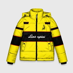 Куртка зимняя для мальчика Lamborghini Style, цвет: 3D-светло-серый