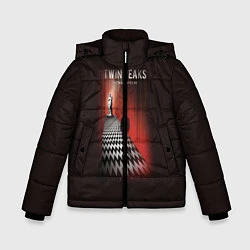 Куртка зимняя для мальчика Twin Peaks: Firewalk with me, цвет: 3D-черный