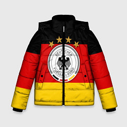 Куртка зимняя для мальчика Немецкий футбол, цвет: 3D-красный
