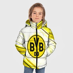 Куртка зимняя для мальчика Borussia, цвет: 3D-черный — фото 2