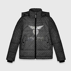 Куртка зимняя для мальчика Bon Jovi: Metallic Style, цвет: 3D-светло-серый