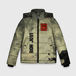 Куртка зимняя для мальчика Bon Jovi, цвет: 3D-светло-серый