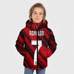 Куртка зимняя для мальчика Ronaldo 7: Red Sport, цвет: 3D-черный — фото 2