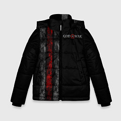 Куртка зимняя для мальчика God of War: Black Style, цвет: 3D-светло-серый