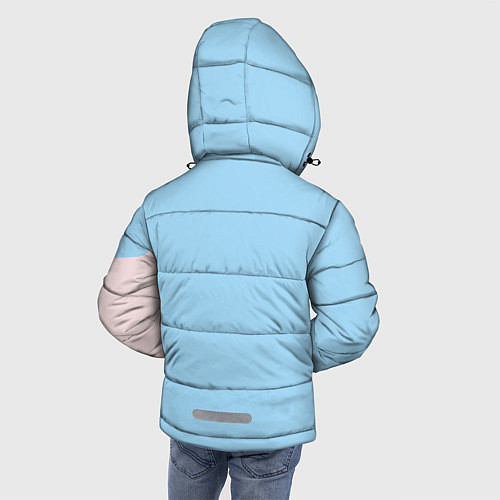 Зимняя куртка для мальчика Голубая заливка / 3D-Светло-серый – фото 4