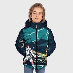 Куртка зимняя для мальчика Ronaldo lightning, цвет: 3D-черный — фото 2