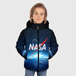 Куртка зимняя для мальчика NASA: Sunrise Earth, цвет: 3D-черный — фото 2