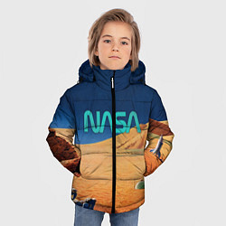 Куртка зимняя для мальчика NASA on Mars, цвет: 3D-светло-серый — фото 2