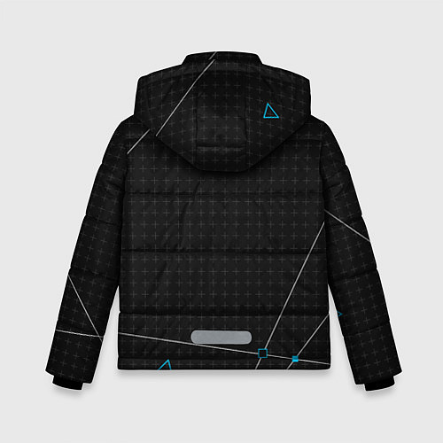 Зимняя куртка для мальчика Watch Dogs 2: Tech Geometry / 3D-Светло-серый – фото 2
