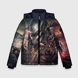 Куртка зимняя для мальчика Merciless Predator, цвет: 3D-светло-серый