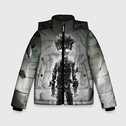 Куртка зимняя для мальчика Mob Psycho, цвет: 3D-черный
