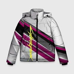 Куртка зимняя для мальчика Cyberpunk 2077: Violet Style, цвет: 3D-черный