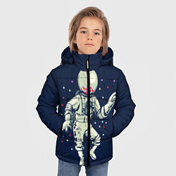 Куртка зимняя для мальчика Космонавт и конфеты, цвет: 3D-черный — фото 2
