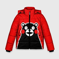 Куртка зимняя для мальчика Kumamon Smile, цвет: 3D-черный