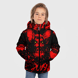 Куртка зимняя для мальчика Адский кабан 2019, цвет: 3D-черный — фото 2