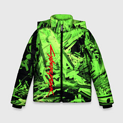 Куртка зимняя для мальчика Cyberpunk 2077: Green Breaks, цвет: 3D-черный