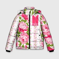 Куртка зимняя для мальчика BTS: Light Roses, цвет: 3D-черный