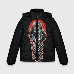 Куртка зимняя для мальчика Сварог Руси, цвет: 3D-черный