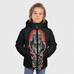 Куртка зимняя для мальчика Сварог Руси, цвет: 3D-черный — фото 2