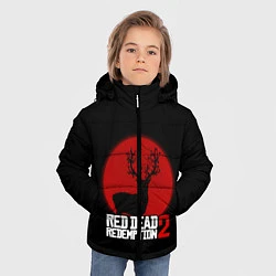 Куртка зимняя для мальчика RDR 2: Sunshine Deer, цвет: 3D-черный — фото 2
