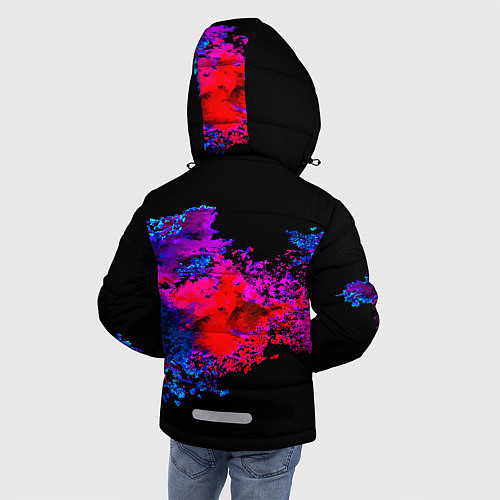 Зимняя куртка для мальчика BTS: Colors Explode / 3D-Светло-серый – фото 4