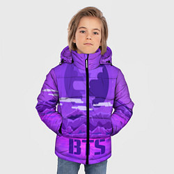 Куртка зимняя для мальчика BTS: Violet Mountains, цвет: 3D-светло-серый — фото 2
