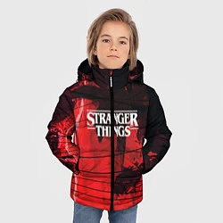 Куртка зимняя для мальчика Stranger Things: Red Dream, цвет: 3D-черный — фото 2
