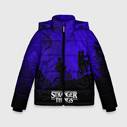 Куртка зимняя для мальчика Stranger Things: Moon Biker, цвет: 3D-черный