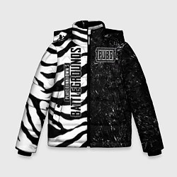Куртка зимняя для мальчика PUBG: Zebras Lifestyle, цвет: 3D-черный