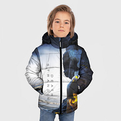 Куртка зимняя для мальчика Death Stranding: Exclusive, цвет: 3D-красный — фото 2