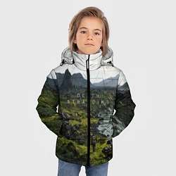 Куртка зимняя для мальчика Death Stranding: Green World, цвет: 3D-черный — фото 2