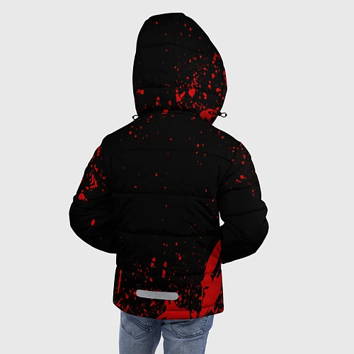 Зимняя куртка для мальчика Убийца Гоблинов / 3D-Светло-серый – фото 4