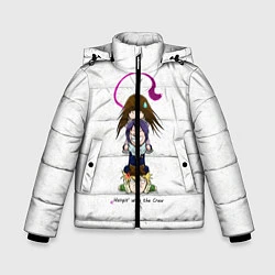 Куртка зимняя для мальчика Бездомный Бог, цвет: 3D-красный
