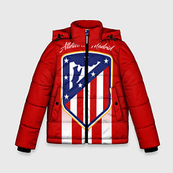 Куртка зимняя для мальчика ФК Атлетико Мадрид, цвет: 3D-черный