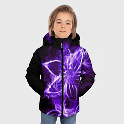 Куртка зимняя для мальчика Цветок Тьмы, цвет: 3D-светло-серый — фото 2