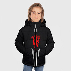 Куртка зимняя для мальчика MUFC, цвет: 3D-черный — фото 2