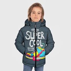 Куртка зимняя для мальчика Super Сool, цвет: 3D-черный — фото 2