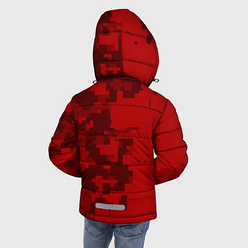 Зимняя куртка для мальчика ROBLOX: Red Camo / 3D-Светло-серый – фото 4