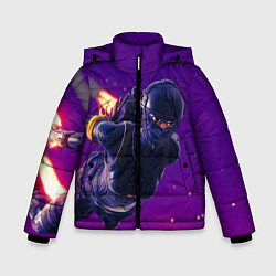 Куртка зимняя для мальчика Fortnite: Cyborg Fly, цвет: 3D-черный