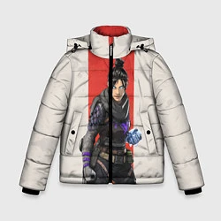 Куртка зимняя для мальчика Apex Legends: Wraith, цвет: 3D-светло-серый