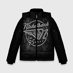 Куртка зимняя для мальчика Nickelback Est. 1995, цвет: 3D-черный