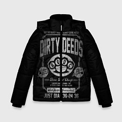 Куртка зимняя для мальчика AC/DC: Dirty Deeds, цвет: 3D-красный