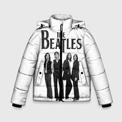 Куртка зимняя для мальчика The Beatles: White Side, цвет: 3D-светло-серый