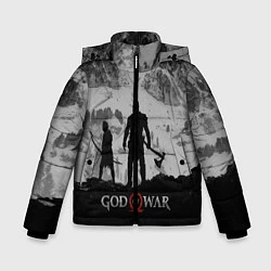 Куртка зимняя для мальчика God of War: Grey Day, цвет: 3D-черный