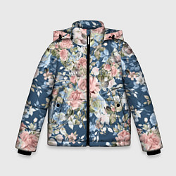 Зимняя куртка для мальчика Цветущие розы