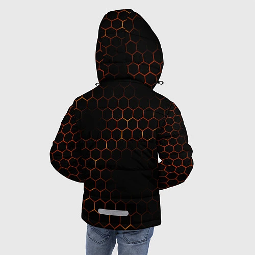 Зимняя куртка для мальчика Apex Legends: Orange Carbon / 3D-Светло-серый – фото 4