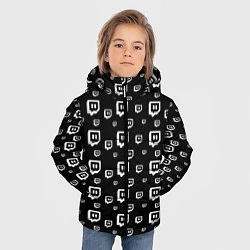 Куртка зимняя для мальчика Twitch: Black Pattern, цвет: 3D-черный — фото 2