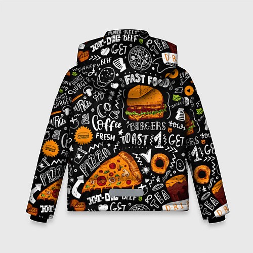Зимняя куртка для мальчика Fast Food / 3D-Красный – фото 2