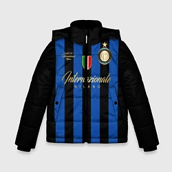 Куртка зимняя для мальчика Internazionale Milano, цвет: 3D-красный